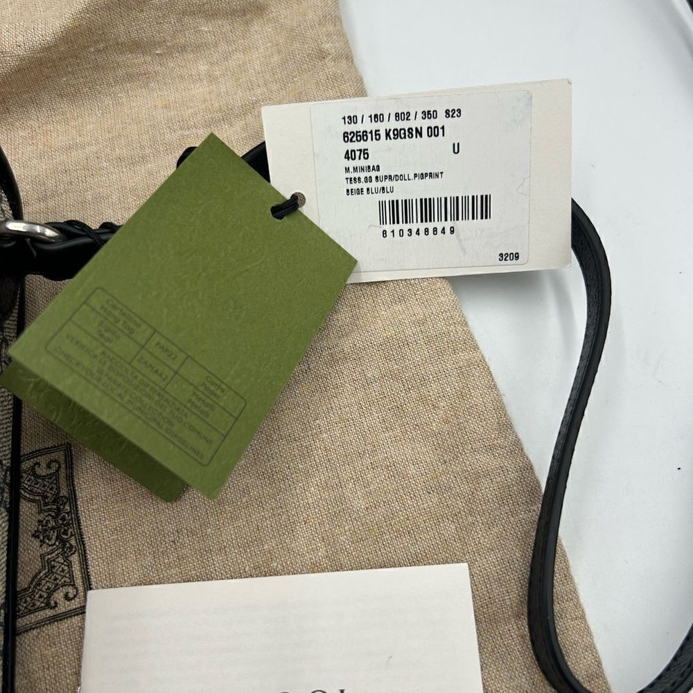 Women’s Gucci GG Supreme monogram horse bit 1955 shoulder bag made in Italy - Picture 9 of 11